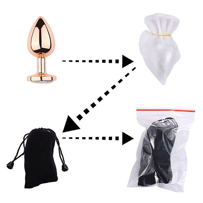 Plug Anal Cristal Vermelho Rose P – SI - Imagem 3