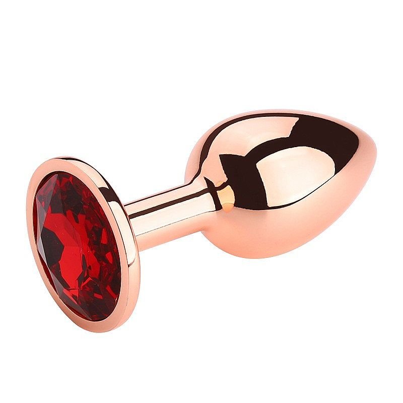 Plug Anal Cristal Vermelho Rose P – SI - Imagem 4
