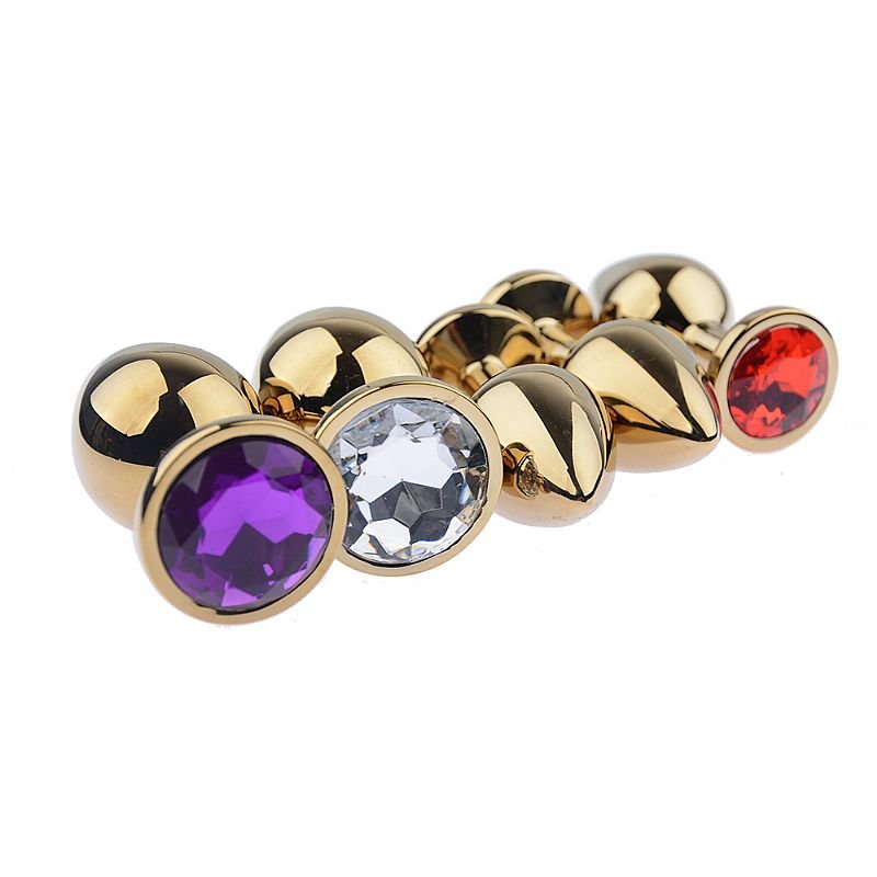 Plug Anal Golden Redondo Luxo P – SI - Imagem 2