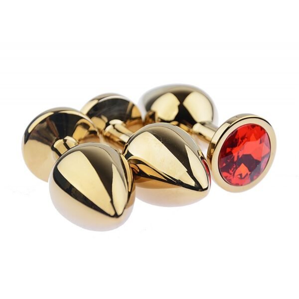 Plug Anal Golden Redondo Luxo P – SI - Imagem 3