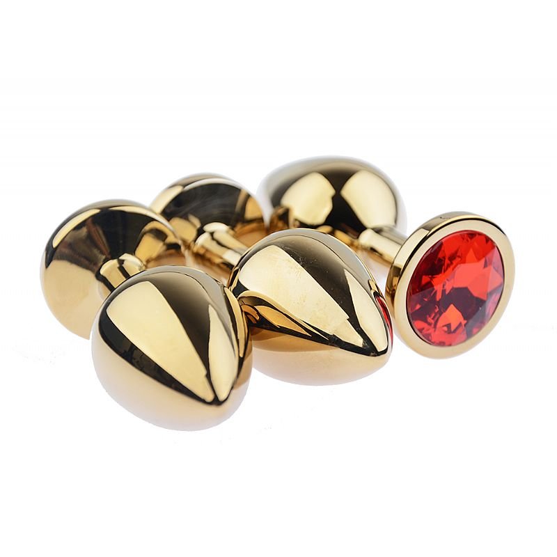 Plug Anal Golden Redondo Luxo P – SI - Imagem 3