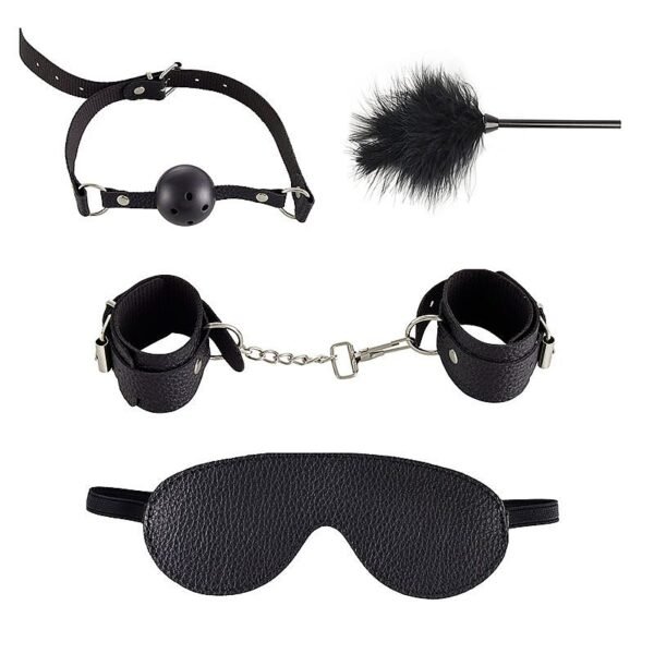 Kit Sado Completo com Pena Estimuladora 4 Peças - SI