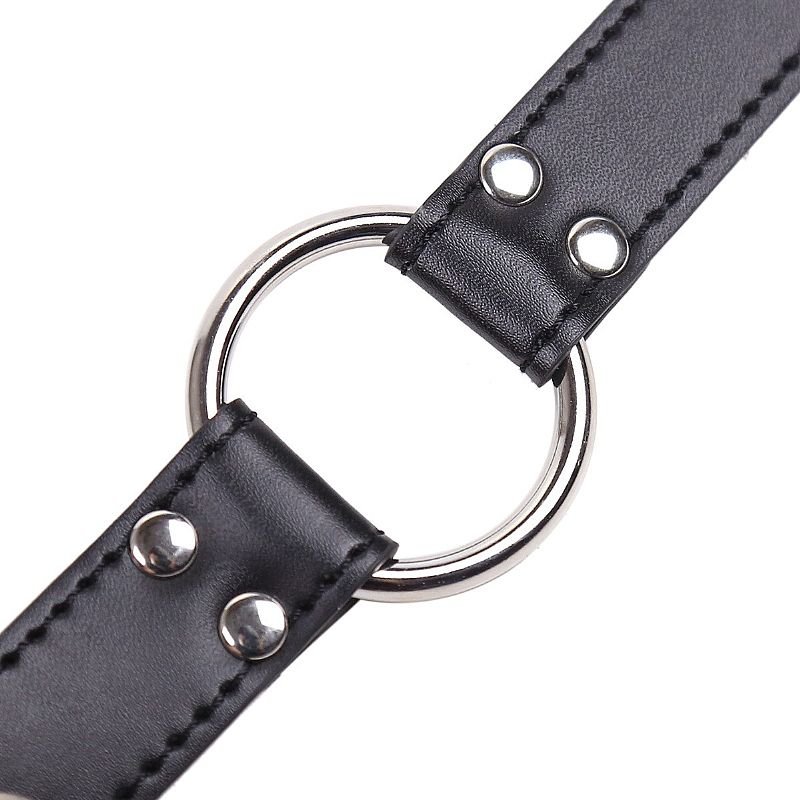 Mordaça Choker Fetiche com Anel de Metal - Preto - SI - Imagem 2