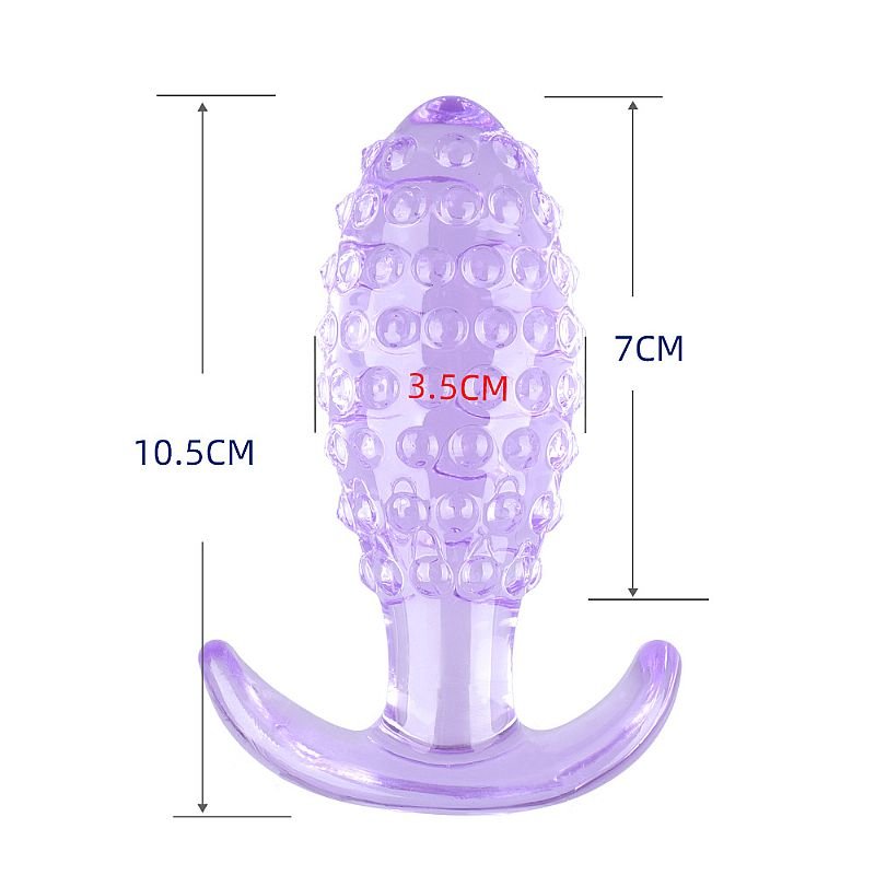 Plug Anal Texturizado em Silicone 10,5x3,5 cm - SI - Imagem 3