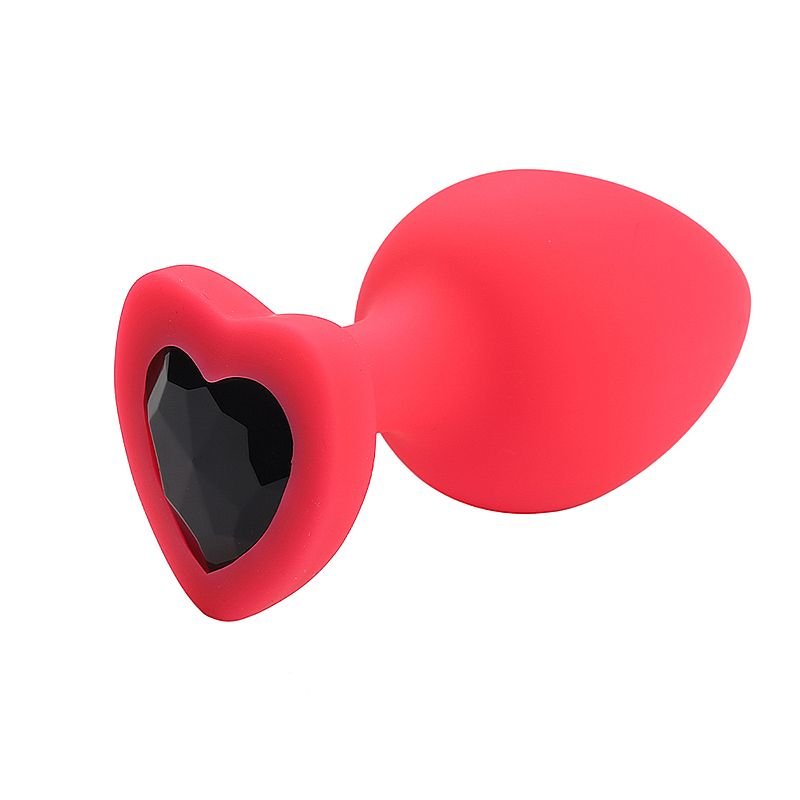 Plug Anal de Silicone com Base Coração P - SI - Imagem 3