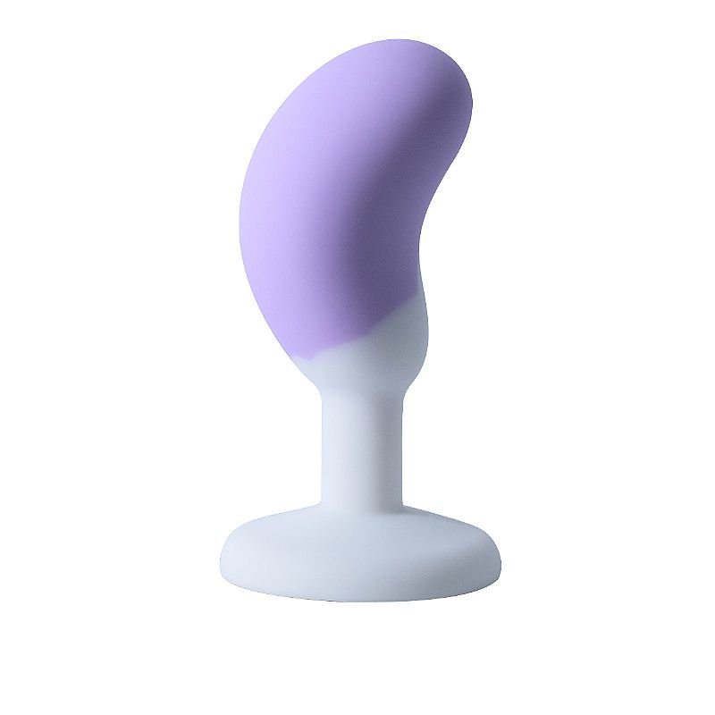 Plug Íntimo em Silicone Formato Feijão com Pedra - SI - Imagem 2