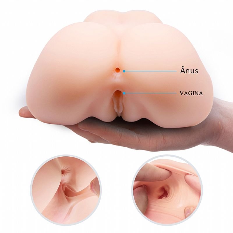 DualShock Masturbador Vagina e Ânus com Vibro Crazy Bull - Imagem 2
