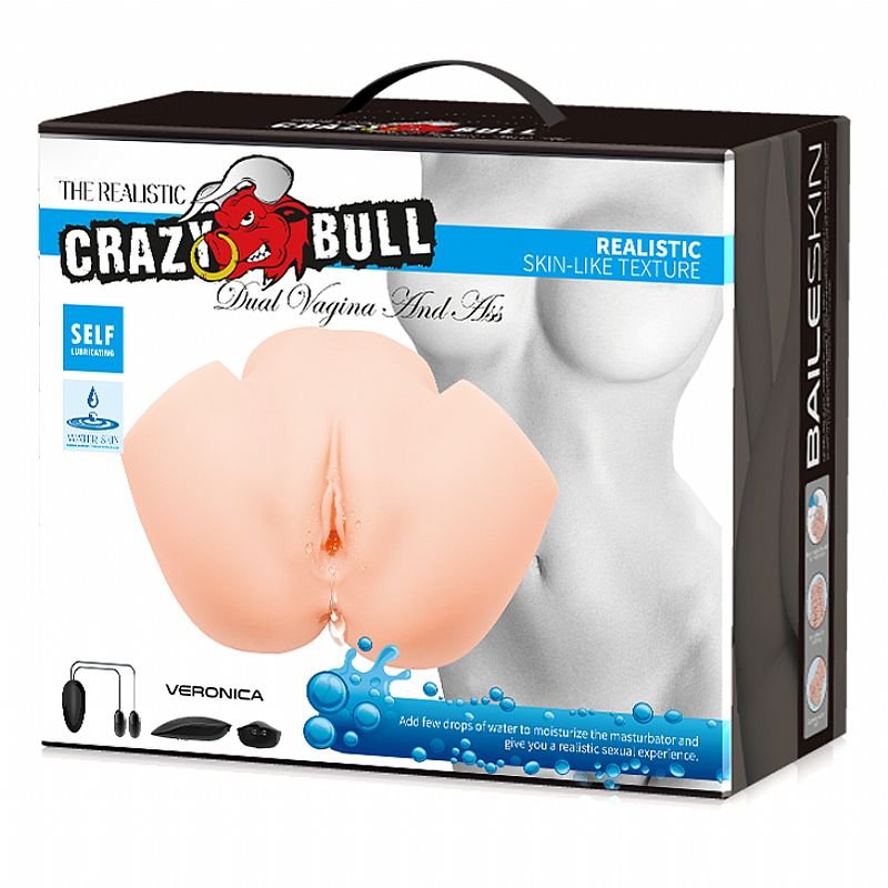 DualShock Masturbador Vagina e Ânus com Vibro Crazy Bull - Imagem 7